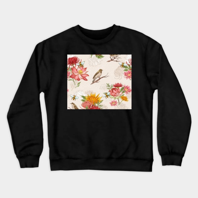 Birds and Bees Crewneck Sweatshirt by gillys